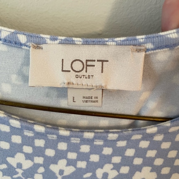 Loft Sleeveless Dress Light Blue Periwinkle Size Large - Picture 4 of 4